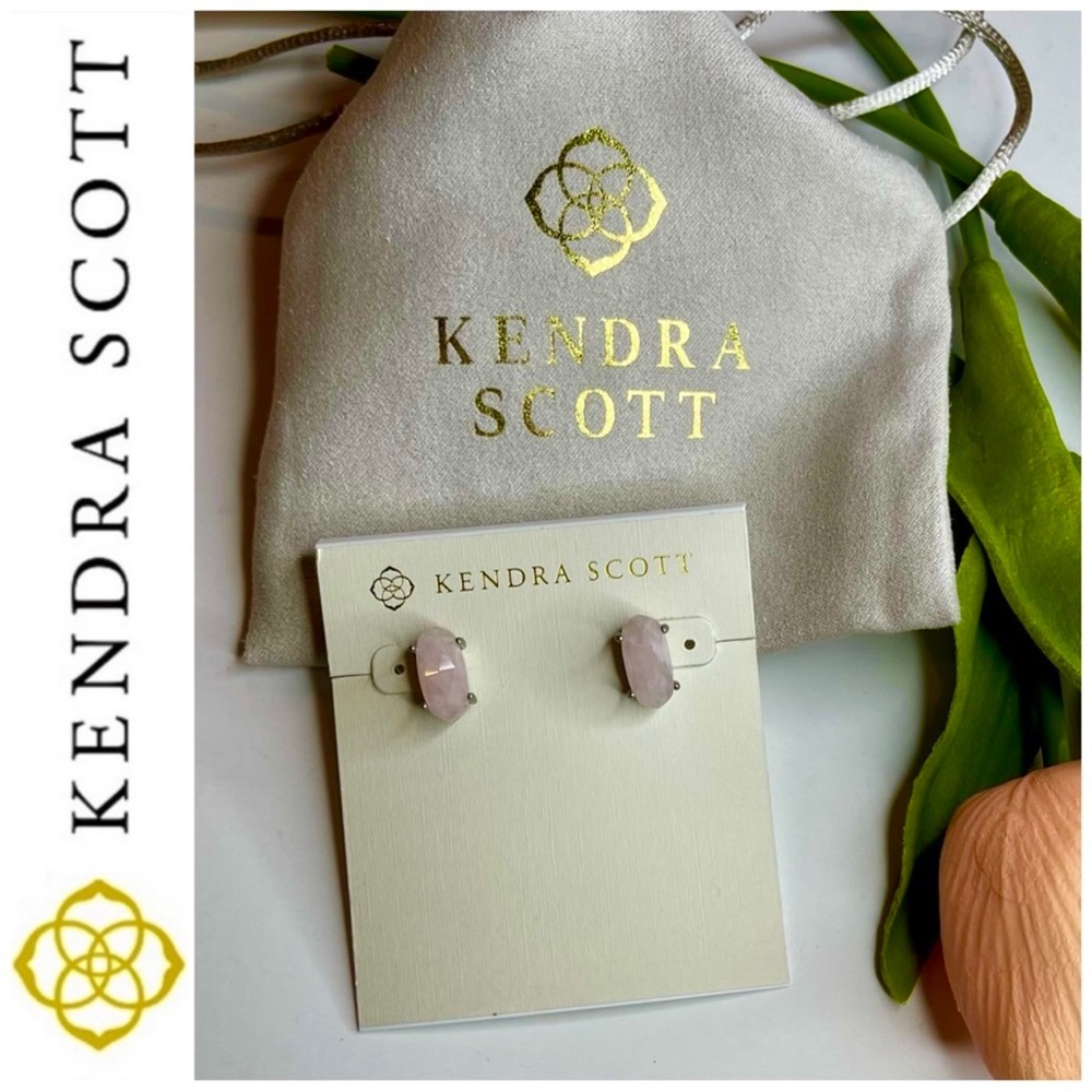 NWT Kendra Scott Rose Quartz Earrings